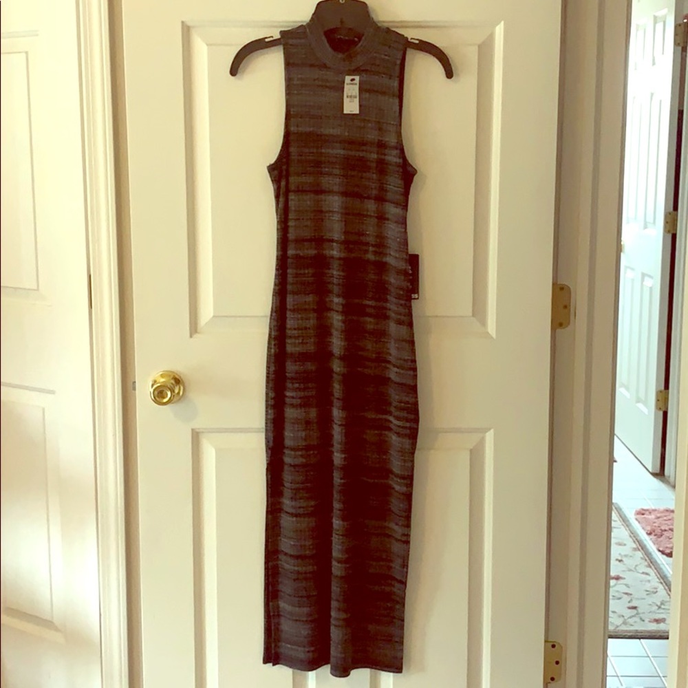 Express mock neck maxi dress